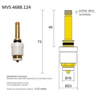 Reparo MVS para Torneiras e Misturadores Deca 1256 e 1258 - 4688124